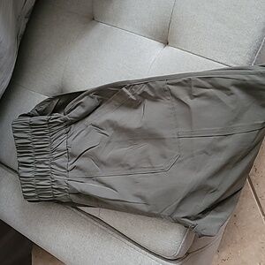 Size small olive green jogger style pant